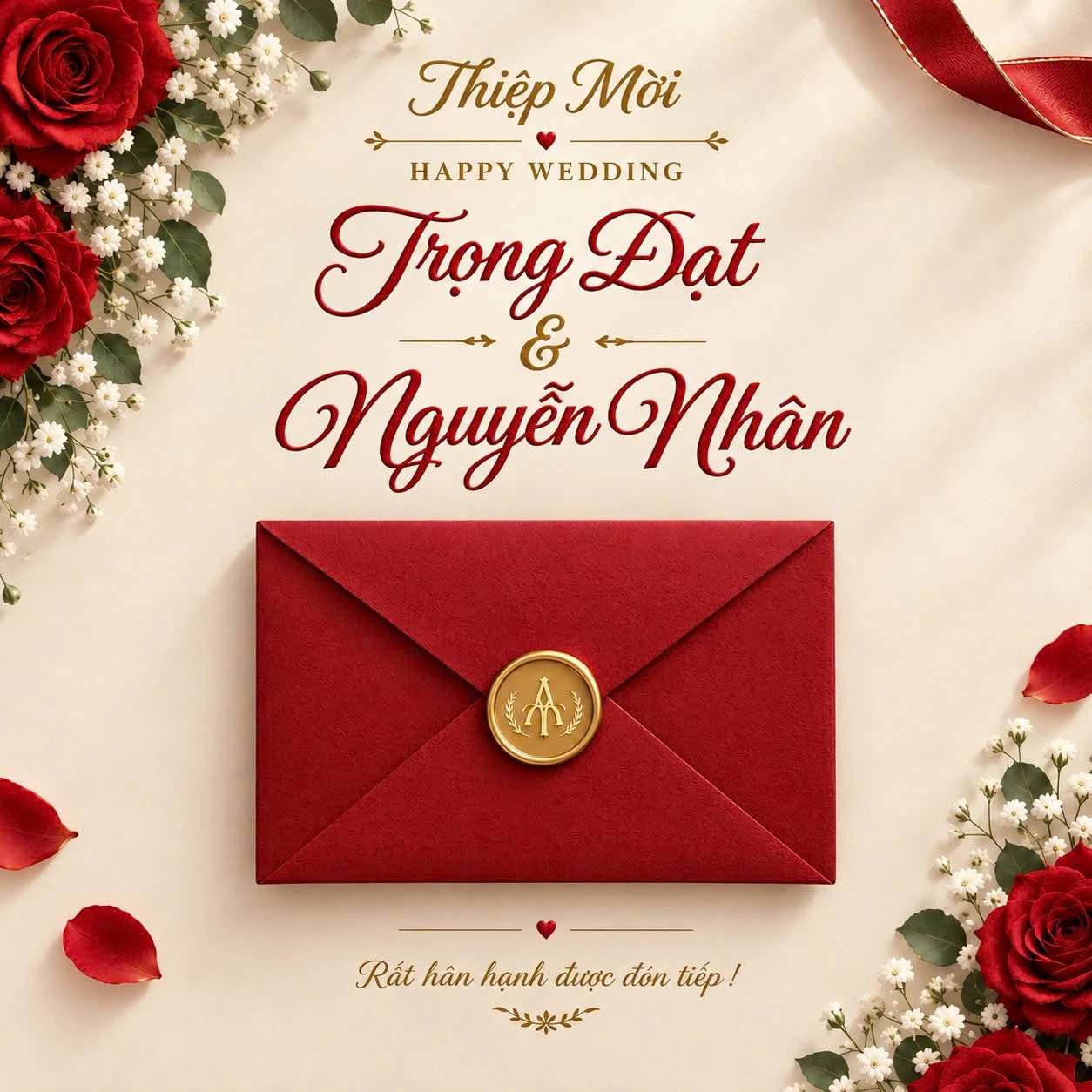 Thiệp mời cưới Trọng Đạt & Nguyễn Nhân